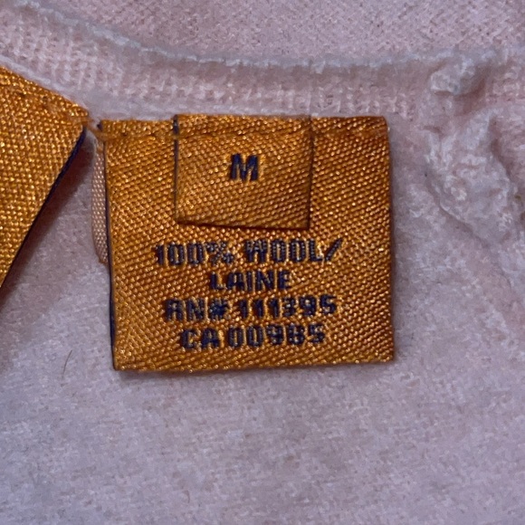 Tory Burch light pink WOOL V Neck Sweater M - Picture 10 of 12